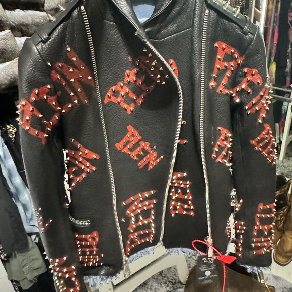 Phillip Plein leather, studded jacket - Picture 2 of 9